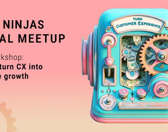 Banner with CX NINJAS workshop title